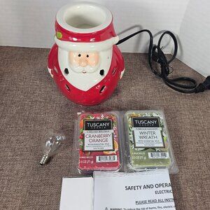 Tuscany Candle Santa With Holly Fragrance Melt Warmer Limited Edition